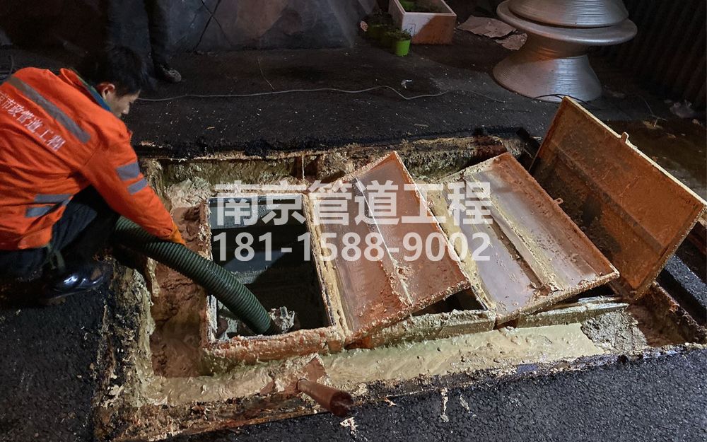 276桦墅村饭店隔油池清理