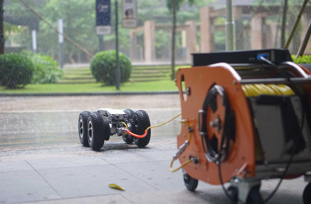 285桦墅村管道检测机器人